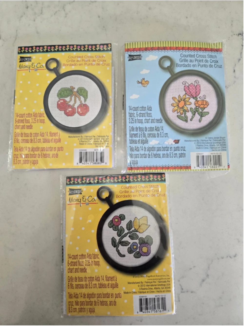 Studio 18 Counted Cross Stitch Kit Set of 6 Multi-color One Size
